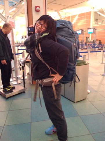 0428 Celina at the airport