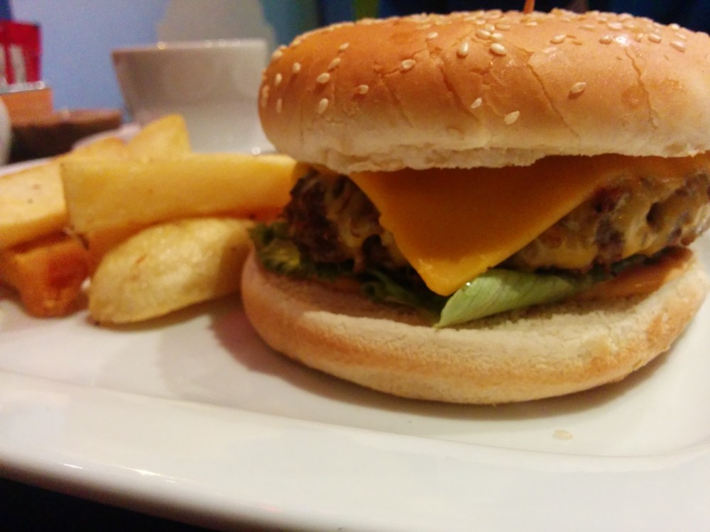 Beef Burger at Cafe Oasis