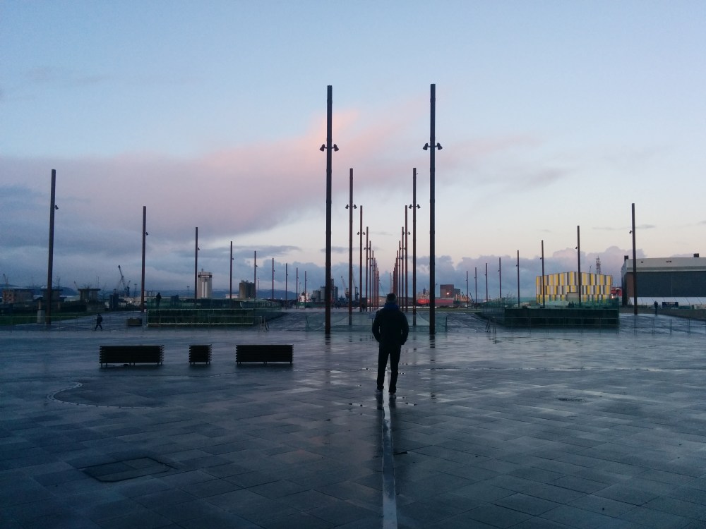 dusk by titanic belfast