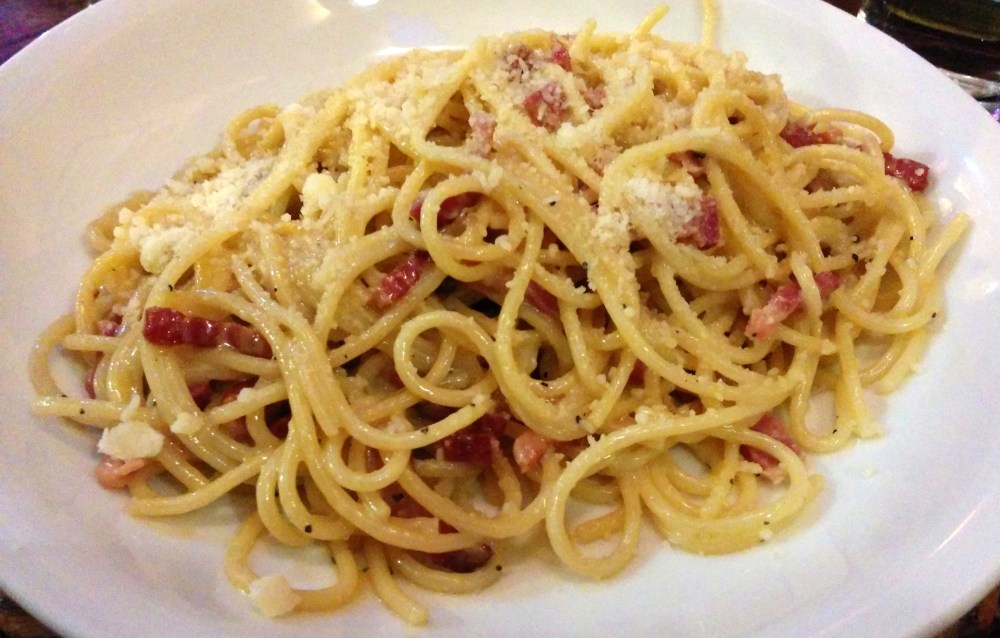 spaghetti carbonara ciao bella roma