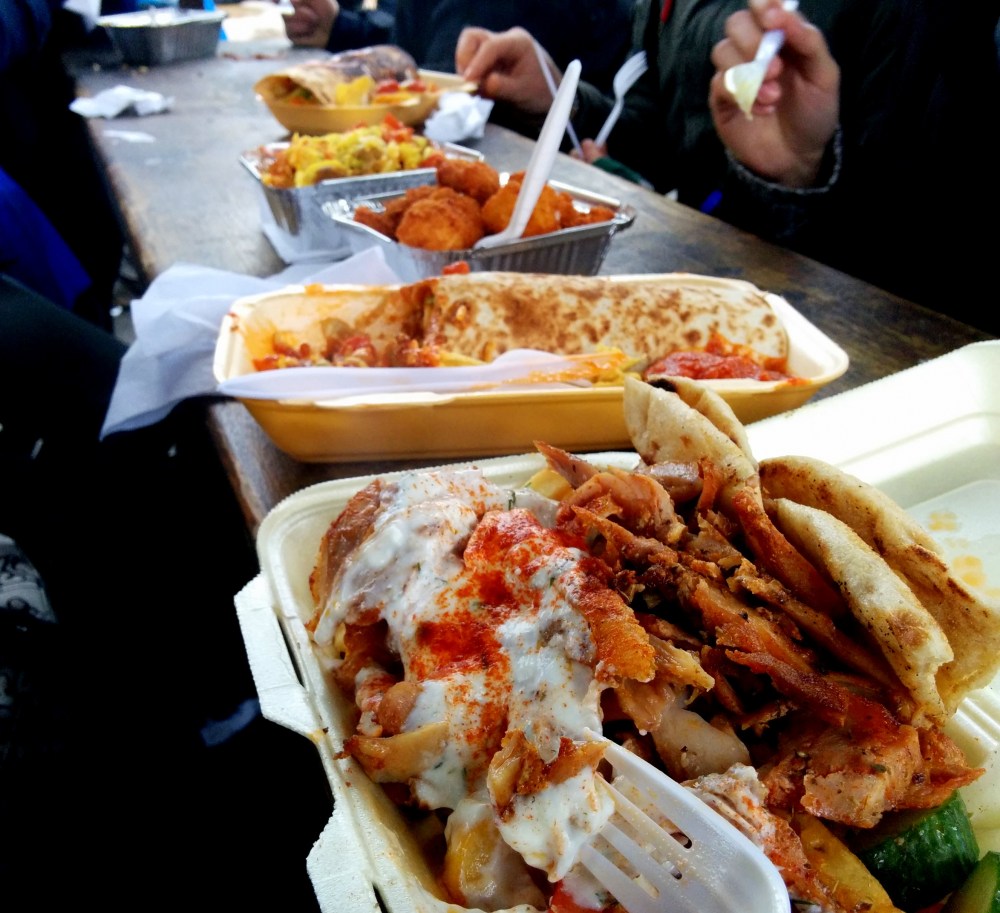 camden town gyros curry taiwanese chicken mexican quesadilla