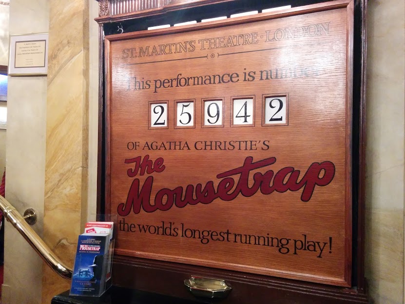 agatha christie the mousetrap dominion theatre london england